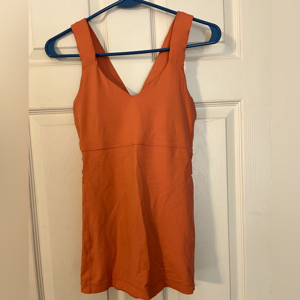 Lululemon Yoga Top with shelf bra - Size 8